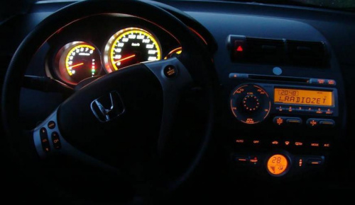 Honda Jazz Podświetlenie włacznika świateł awaryjnych