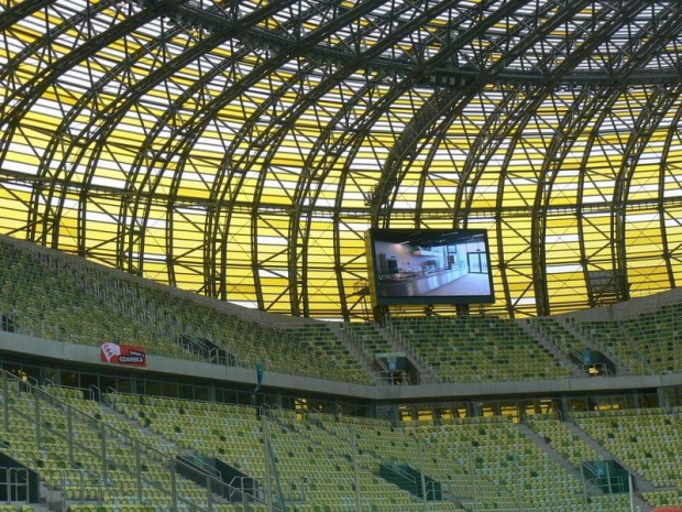 Jeden z telebimów z perspektywy mojego siedziska ;) #Stadiony
