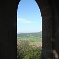 widok z okiennic ( zamek Hohenzollernów) Niemcy #góry #wakacje #okno #widoki