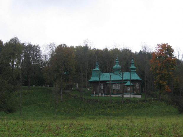 Dawna cerkiew greckokatolicka w Szczawnym p.w. Zaśnięcia Bogurodzicy (obecnie prawosławna) #Bieszczady