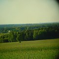 komin ec Koluszki widziany z Góry Sławno - 44 km #Koluszki #WzgórzaOpoczyńskie #Sławno
