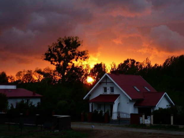 #niebo #ZachódSłońca #płomień