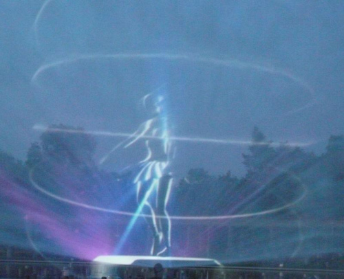 fontanna wrocławska-hologram