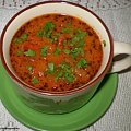 czerwona zupka .Przepisy na : http://www.kulinaria.foody.pl/ , http://www.kuron.com.pl/ i http://kulinaria.uwrocie.info #zupa #pomidorowa #gotowanie #jedzenie #kulinaria #PrzepisyKulinarne