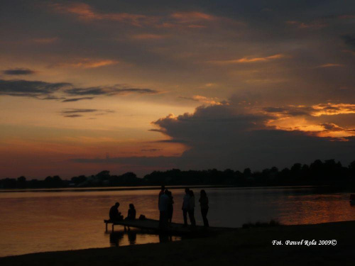#niebo #ZachódSłońca #jezioro #Firlej