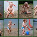 Na plaży w Ol. #dziecko #jezioro #plaża