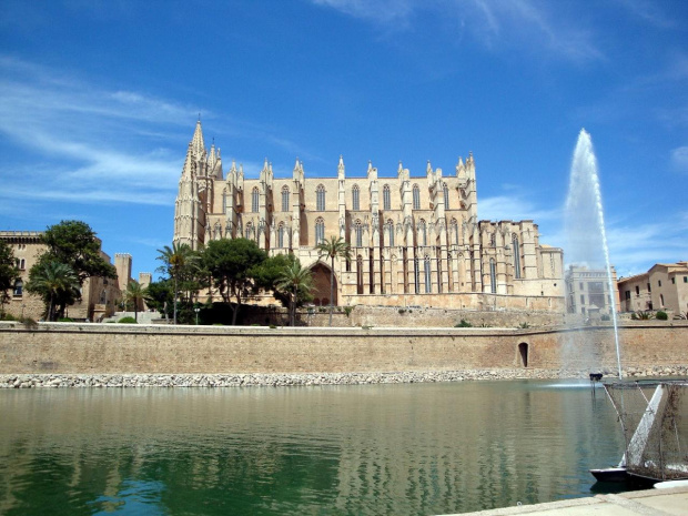 Palma de Mallorca - Katedra La Seu - kataloński gotyk, symbol Palmy #Majorka #PalmaDeMallorca #KatedraLaSeu