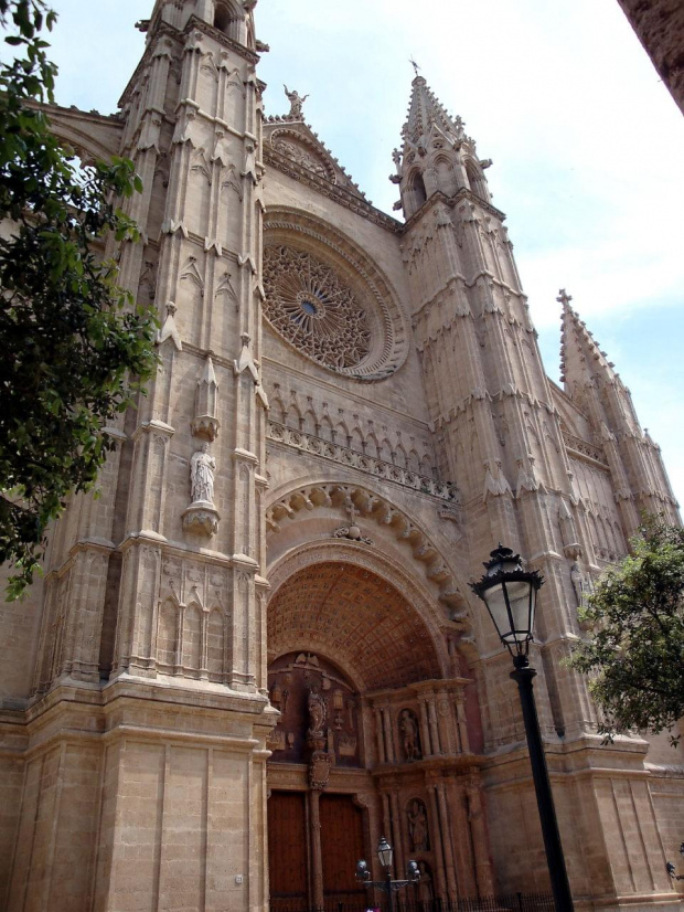 Palma de Mallorca - Katedra La Seu - kataloński gotyk, symbol Palmy #Majorka #PalmaDeMallorca #KatedraLaSeu