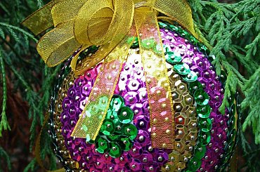 Bombki na Boże Narodzenie #bombka #cekiny #Gwiazdka #Święta