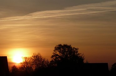 zachod #jesien #slonce #niebo