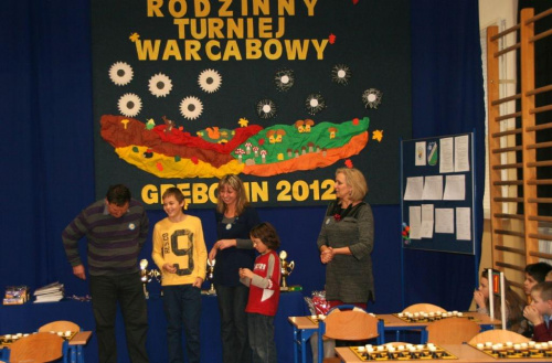 Rodzinny Turniej Warcabowy - ZS nr 2 Grębocin, dn. 24.11.2012r.