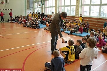 Wizyta piłkarzy TS "Wisła" w naszej szkole #SzkołaPodstawowaNr30