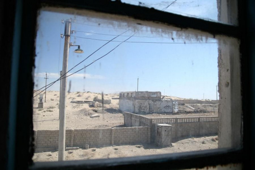 Mujnak. Widok z hotelowego okna #uzbekistan