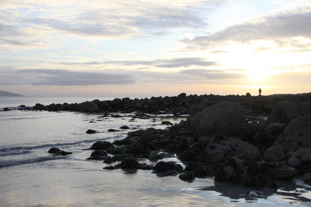 Plaża w Galway-Irlandia.