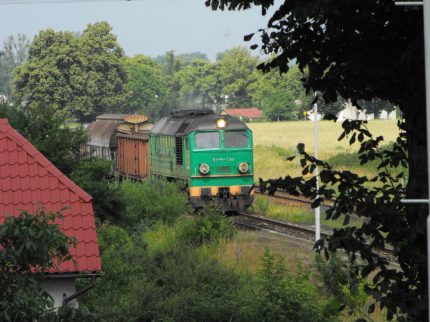 ST44-798, towarowy w kierunku Gorzowa (Kostrzyn), Sarbiewo, 29/06/2009 #ST44 #Sarbiewo