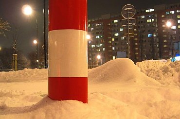 Troche zimy...dla tych ,którym mało #Warszawa #SaskaKępa #zima #noc #śnieg