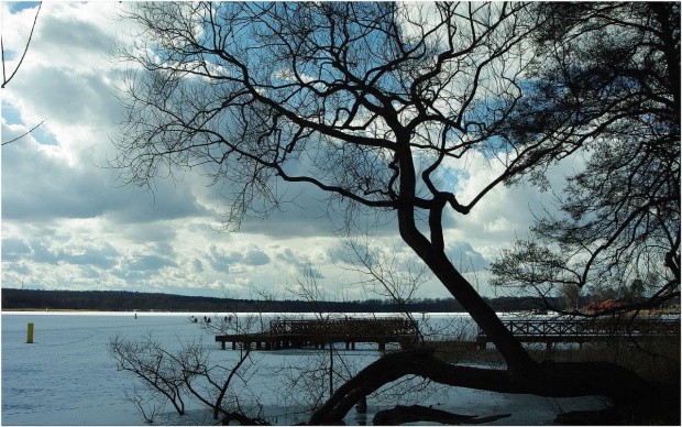 #Ostróda #Mazury #PejzażZimowy #JezioroZimą