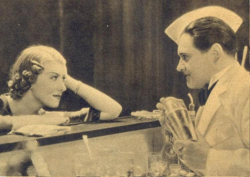 Aktorzy Eugeniusz Bodo i Zofia Nakoneczna, zdjęcie z filmu " Amerykańska awantura_1936 r.