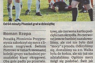 #DzieńWolsztyński #RomanRzepa #ŚwitPiotrowo #PłomieńPrzyprostynia #Wiosna2010 #WielkopolskiZwiązekPiłkiNożnej #WZPN #Gazeta #DzieńPoDniu #Prasa #Artykuł
