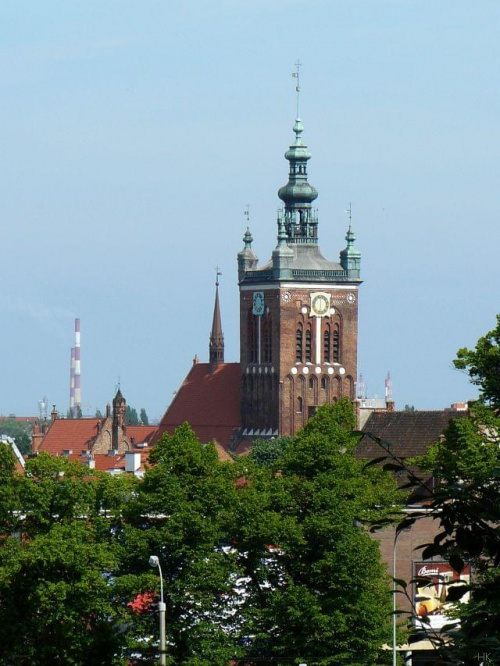 Widok z Fortów Napoleońskich na Kościół św.Katarzyny #Gdańsk #zabytki #miasto