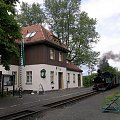Dworzec kolei wąskotorowej w kurorcie Jonsdorf #Niemcy #Jonsdorf #KolejWąskotorowa