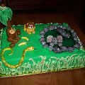 Tort dżungla (jungle cake) #TortUrodzinowy #JungleCake #dżungla