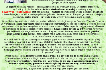 Antonina Papaj - Nowotwór złośliwy oczu - Siatkówczak (Retinoblastoma) --- http://pomagamy.dbv.pl/ #AntoninaPapaj #NowotwórZłośliwy #Siatkówczak #Retinoblastoma #NowotwórOczu #pomagamydbvpl #StronaInformacyjna #ApelOPomoc #LudzkaTragedia