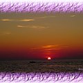 Zachód słońca nad Bałtykiem #ZachódSłońca #zachód #morze #ramka