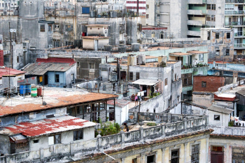 centrum Hawany - widok na osiedle mieszkaniowe
