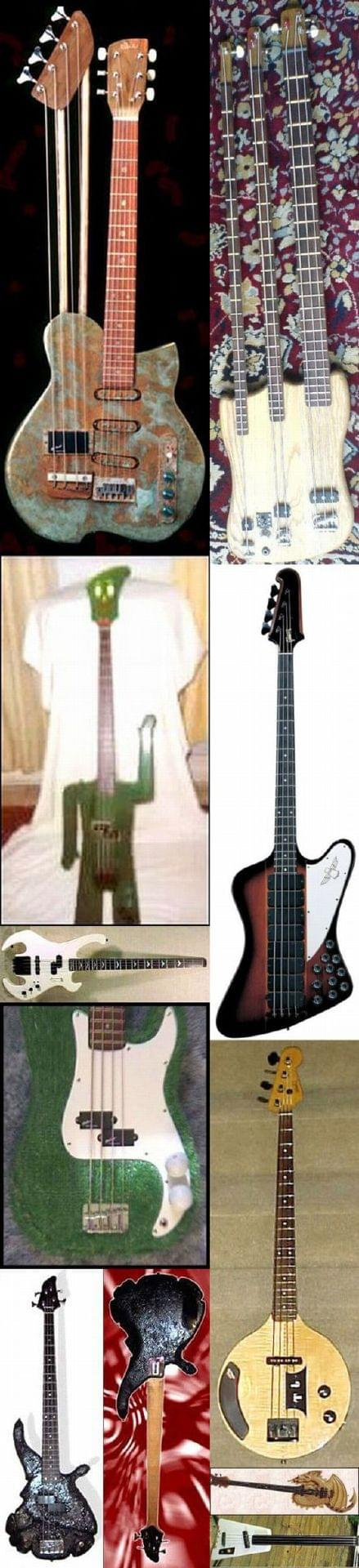 dziwne basy bas bass guitars