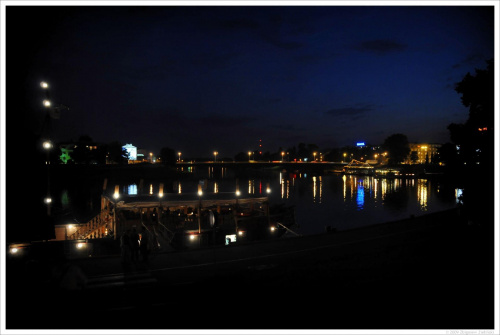 #Kraków #Wisła #noc #światła