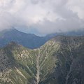 Na zbliżeniu na drugim planie Przełęcz pod Kopą Szalony Wierch i Szeroka Przełęcz Bielska #Góry #Tatry