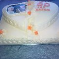 Tort na 60 rocznicę ślubu (9,5 kg) #tort