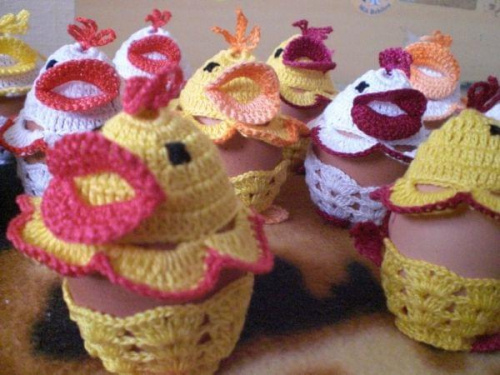 Kaczorki na jajka #kaczorki #KoszulkiNaJajka #szydełko #rękodzieło #OzdobySzydełkowe