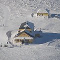 Dom śląski w zimowym widoku ze Śnieżki #GÓRY #KARKONOSZE #ŚNIEG #DOMŚLĄSKI
