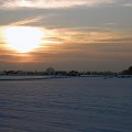 droga do Tuchomka #słońce #zachód #śnieg #Tuchom