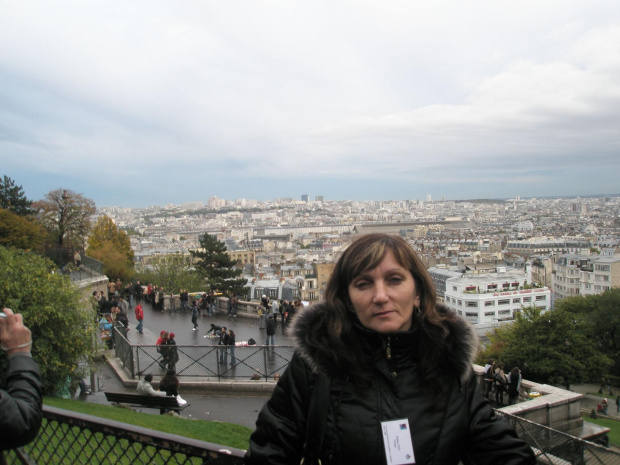 panorama Paryża ze wzgórza Montmartre