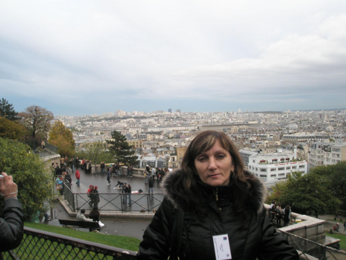 panorama Paryża ze wzgórza Montmartre