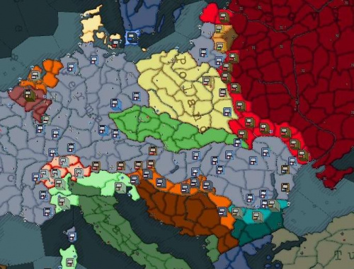w środkowej Europie ustały walki - nastał nowy ład