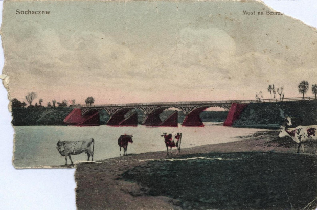 Sochaczew. Most na Bzurze. Data na kartce - 21.II.1915r.