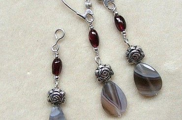 #biżuteria #moda #uroda #kobieta #piórka #minerały #srebro #kolczyki #bigle #dziewczyna