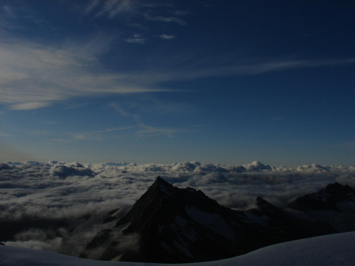 I znów te chmury... #wakacje #góry #Alpy #lodowiec #treking #Szwajcaria #Weissmies
