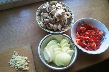 #papryka #pieczarki #zapiekanka