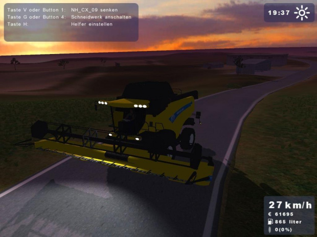 New Holland CX860 żółty #Landwirtschafts #Simulator2009 #NewHolland #Holland #CX860